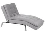 Chaiselongue LOIRET Grau - Hellgrau - Silber