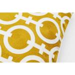 Coussin Catena Chain Jaune - Textile - 50 x 50 x 5 cm