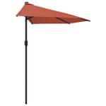 Parasol de balcon 3005106 Brun rouge - 155 x 223 x 300 cm