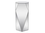 Beistelltisch SIGRID Silber - Glas - 30 x 71 x 30 cm