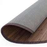 Tapis rond en bambou 366 Marron - Marron foncé - 180 x 180 cm