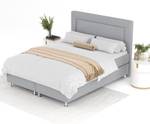 Boxspringbett Laguno Grau - Breite: 180 cm