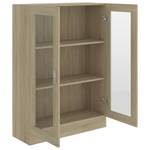 Vitrinenschrank 3005130-1 Eiche Sonoma Dekor - Höhe: 115 cm