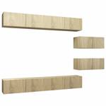 TV-Schrank 6er Set D469 Braun - Holzwerkstoff - 30 x 30 x 100 cm