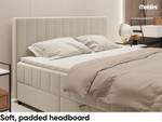 Boxspringbett Piaf Beige - Breite: 166 cm - H4