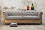 3-Sitzer Sofa Montaigu Grau - Textil - 82 x 72 x 218 cm