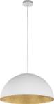 Lustre suspension FERRA Gris métallisé - Blanc - Abat-jour diamètre : 50 cm