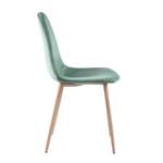 Chaise Fredrik (Lot de 2) Vert - Textile - 46 x 84 x 53 cm