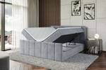 Boxspringbett MOETI-Z Hellgrau - Breite: 120 cm - H3