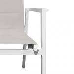 2 chaises jardin aluminium textilène Gris - Textile - 56 x 85 x 64 cm