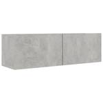 TV-Schrank 4er Set D346 Grau - Holzwerkstoff - 30 x 30 x 80 cm