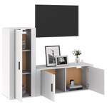 TV-Schrank 2er Set D728 Hochglanz Weiß