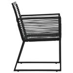 Gartenstühle 2 Stk. Schwarz PVC Rattan vidaXL Gartenstühle 2 Stk. Schwarz PVC Rattan