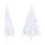 Arbre de noël artificiel moitié Blanc - 68 x 120 x 68 cm