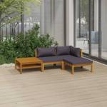 Garten-Lounge-Set Grau - Massivholz - Holzart/Dekor - 65 x 35 x 65 cm