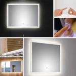 Bad Komplett-Set Taupe m. 2 LED-Spiegeln Braun - Holzwerkstoff - 270 x 200 x 46 cm