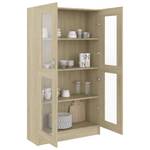 Vitrinenschrank 3005130-2 Eiche Sonoma Dekor - Höhe: 150 cm