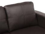 Sofa ACKLEY Braun - Kunstleder - 75 x 77 x 140 cm