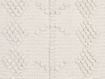 Pouf WARANGAL Blanc - Fibres naturelles - 40 x 40 x 40 cm