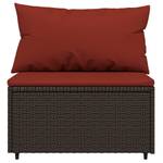 Salon de jardin 3029629-3 (lot de 4) Marron - Rouge