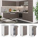 Meuble cuisine R-Line 29700 Marron foncé - Blanc