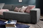 Sofa SAMU Riesensofa Stoff Grau