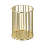 10 x Stiftehalter Draht modern gold Gold