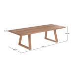 Tables & Bureau Marie Marron - Bois massif - 260 x 75 x 100 cm