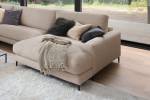 Sofa CARA Wohnlandschaft U-Form Cord Taupe