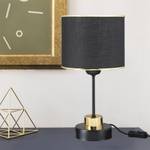 Lampe de bureau Gravesend Noir - Textile - 20 x 38 x 20 cm