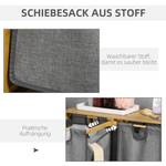 Wäschekörbe 850-254V00CG Grau - Bambus - 33 x 73 x 64 cm