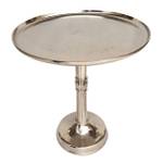 Beistelltisch rund Adlon silber Silber - Metall - 44 x 52 x 44 cm