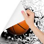 Fototapete BASKETBALL Rissige Wand 3D 300 x 210 x 210 cm