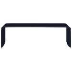 Couchtisch 299027 Schwarz - Glas - Metall - 45 x 31 x 98 cm