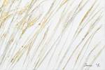 Tableau peint Gentle Wind Chimes Beige - Bois massif - Textile - 100 x 75 x 4 cm