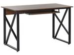 Bureau DARBY Noir - Marron - Bois manufacturé - 120 x 74 x 60 cm