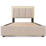 Lit confortable M030 Beige - Métal - 99 x 102 x 207 cm