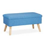 Banc avec espace de rangement Bleu - Marron clair