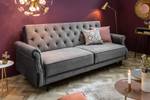 Sofa MAISON BELLE AFFAIRE Grau - Textil - Holzart/Dekor - 220 x 88 x 95 cm