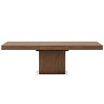 Table à manger rectangulaire en bois Marron - Bois/Imitation - En partie en bois massif - 180 x 75 x 100 cm