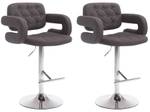 Barhocker Dublin 2er Set Schwarz