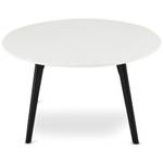 Life Table basse, Ø80 cm, blanc, noir. Blanc - Bois manufacturé - 80 x 45 x 80 cm