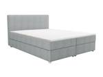 Lit boxspring ONAN Gris lumineux - Largeur : 185 cm