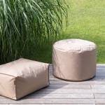 Pouf, Hocker rund Ø 60cm mit Schutzhülle Dunkelgrau