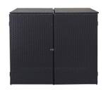 2er-Mülltonnenverkleidung E25 2x120l Schwarz