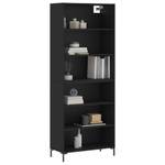 Highboard DE6215 Schwarz - Holzwerkstoff - 33 x 180 x 70 cm