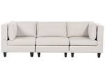 3-Sitzer Sofa UNSTAD Beige - Schwarz - Creme