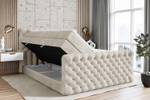 Boxspringbett BOXI8-Z KING Beige - Breite: 180 cm