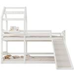 Etagenbett SkyFuny Ⅰ Weiß - Holzwerkstoff - Massivholz - Holzart/Dekor - 97 x 209 x 212 cm