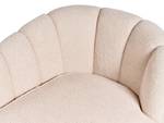 Chaiselongue ALLIER Beige - Schwarz - Creme - Armlehne davorstehend links - Ecke davorstehend rechts